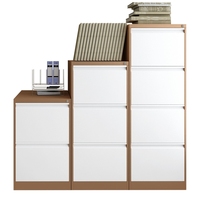 Armoire de rangement verticale à 2/3/4 tiroirs à prix abordable, en acier, pour documents et dossiers, avec tiroirs de bureau