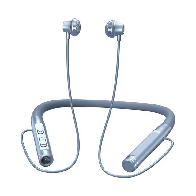 Magnetic Sport Neckband Earphones,Built-in Flashlight, Bt 5.1, Support for Running, Jogging & Outdoor Activities