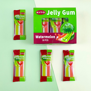 Manufacturer OEM Service Available Bulk Wholesale Watermelon Bubble <strong>Gum</strong> Flavored Jelly <strong>Chewing</strong> <strong>Gum</strong> With Box Packaging - Product Image 2