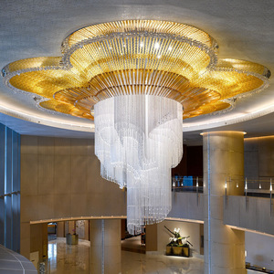 Loby Chandelier Light Luxury Modern extra Large Chandelier Lámpara de techo Colgante - Product Image 3
