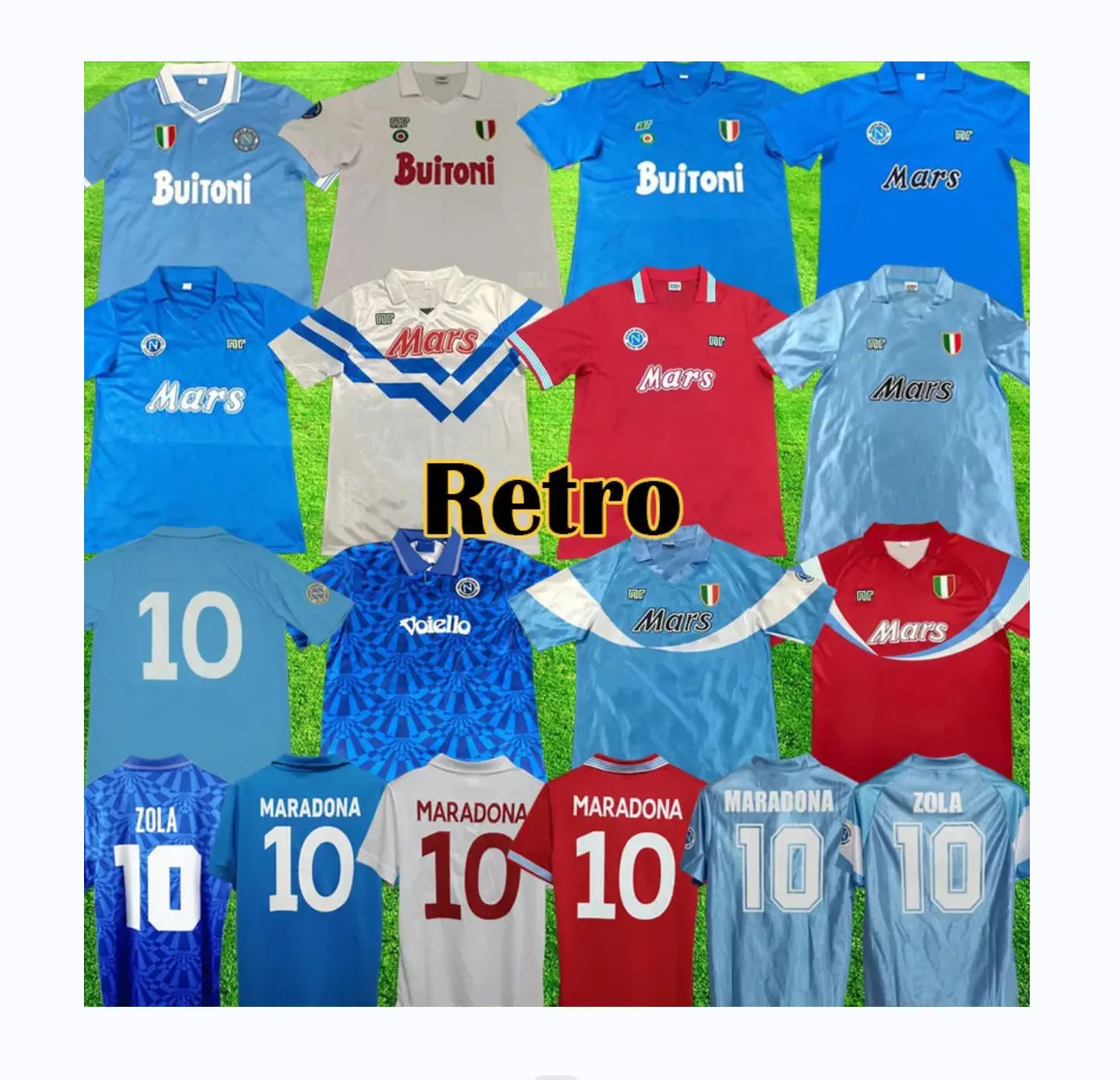 Ретро Футбольные Майки 87 88 Coppa Italia Maradona 10 винтажные наборы Calcio классические Неаполитанские футбольные рубашки