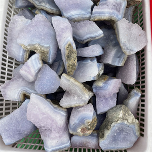 All'ingrosso cristalli naturali grezzi di pietra messicana Druzy curativo blu pazzo pizzo agata esemplare di pietra per la vendita - Product Image 5