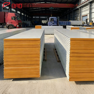 Panneaux muraux en <span class=keywords><strong>laine</strong></span> <span class=keywords><strong>de</strong></span> roche ignifuges à assemblage rapide pour salles blanches, 50 mm, 75 mm, 100 mm, pour usines d'électronique - Product Image 1