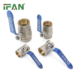 IFAN OEM ODM tất cả các loại van bằng đồng 1/2 "-2" tay cầm màu xanh van bi bằng đồng cho nước - Product Image 4