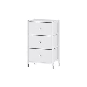 2023 Modern Fabric Storage Cabinet Home Furniture Nightstands Dressers 3 Drawers Fabric Dresser Storage Tower