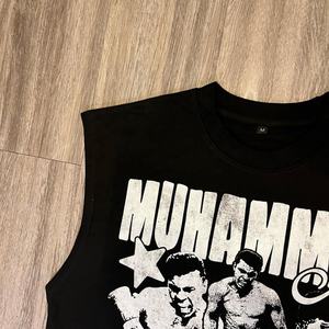 Débardeur de sport tricoté personnalisé avec logo, col rond, pour homme, style anime, grande taille, sans manches, pour l'entraînement - Product Image 2