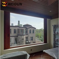 Ventana de Seguridad de Aleación de Aluminio de Diseño Moderno WEIDUN, Insonorizada, con Aislamiento Térmico, Gran Vista, Ventilación, Personalizable para Cualquier Escenario
