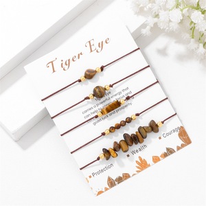 Unisex Amethyst White Jade <b>Beaded</b> <b>Bracelet</b> Cute Style Natural Stone Charms for <b>Men</b> and Women Handmade in Zinc Alloy Gift Set - Product Image 4