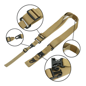 1.5" High Pressure <b>Nylon</b> 6X Outdoor Sport 3-Point Adjustable Shoulder Strap Quick-Detach Equipment Sling with Swivel HK <b>Hook</b> - Product Image 5