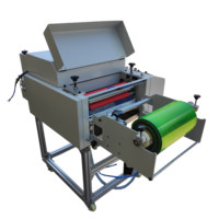 Machine de couchage semi-automatique à lampe UV de 12 pouces, type sur pied, 3000W/4.5KW, 0-10m/min pour vernis UV post-presse