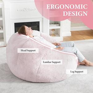 Custom <strong>Bean</strong> <strong>Bag</strong> Stuffed Sofa Chair <strong>Pink</strong> <strong>Bean</strong> <strong>Bag</strong> - Product Image 4