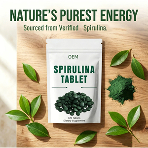 Wholesale OEM Private Label Natural Spirulina <b>Tablets</b> Vegan Superfood Rich in <b>Protein</b> Iron & Minerals Daily Wellness Supplement - Product Image 3