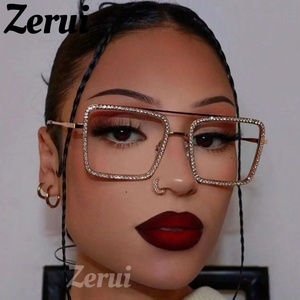 De moda cuadrado transparente gafas de sol de metal marco mujeres de Schott perfecto gafas hombre Marco de gafas <span class=keywords><strong>nerd</strong></span> gafas de claro tonos - Product Image 2