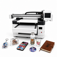Imprimante UV à plat semi-automatique multifonctionnelle haute vitesse format A1, résolution 1200x1200 dpi pour stylos, bouteilles, téléphones