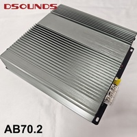 Amplificateur de voiture classe AB 70.2 avec gamme complète et bonne qualité Amplificateur de puissance stéréo de voiture à 2 canaux pour haut-parleur de composant de voiture