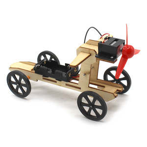 Kit de coche de madera con energía eólica 003, juguete educativo de ciencia con control manual para niños de 7 a 9 años - Product Image 4