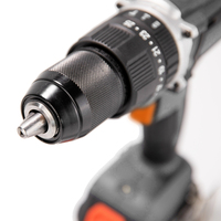 Perceuse à percussion sans fil portable 20V 2.0AH avec batterie au lithium, mandrin 13mm, couple 45Nm, vitesse variable et éclairage LED, OEM ODM