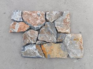 Thiết kế hiện đại đá phiến tự nhiên khối màu vàng hình dạng bất thường ngẫu nhiên rải rác cho trang trí tường bên ngoài cho biệt thự khách sạn - Product Image 2