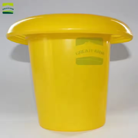 Seau à aliments pour volailles en plastique PP de qualité alimentaire, non toxique, sans bavures, sûr pour la volaille, facile à démonter et à nettoyer en profondeur