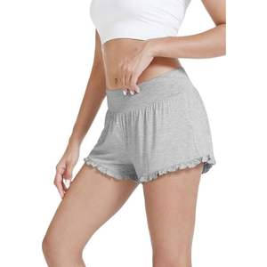 Pantalones Cortos de Dormir Personalizados para Mujer, Pantalones de Pierna Ancha de Viscosa de Bambú Suave, Tallas S a XXL, Ropa de Dormir, Pijamas - Product Image 2