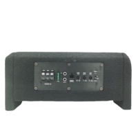Subwoofer actif pour camion, à montage au sol, haut-parleur de basses alimenté pour système audio automobile, profil bas, basses profondes, 100W >90dB, OEM ODM Factory