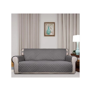 High Quality <strong>Sofa</strong> Protector Waterproof Two Side and Non-slip Quilted Furniture <strong>Cover</strong> for Dogs Children Pets <strong>GREY</strong> COLOR - Product Image 1