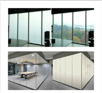 Film PDLC électrique commutable, verre intelligent, prix d'usine, taille personnalisée, confidentialité, teinte magique à gradation, porte, fenêtre, verre pour salle de bain