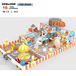 สนามเด็กเล่นในร่มเชิงพาณิชย์ขนาด 400 ตร.ม. ดีไซน์การ์ตูนสีมาการอง - Product Image 3