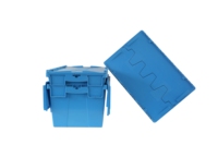 Boîte de rangement en plastique de qualité supérieure avec couvercle et poignée, vente en gros
