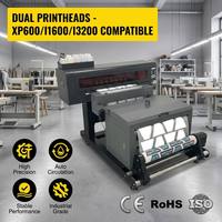 Impresora DTF de Doble Cabezal I1600 I3200 XP600 de 60 cm (24 Pulgadas) para Impresión Industrial de Camisetas con Agitador