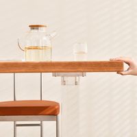 Bestseller Moderner Einzigartiger Rechteckiger Holz-Acryl Esstisch Rechteckiges Esszimmer-Set