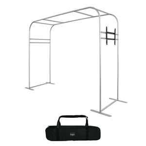 Pantalla de arco cuadrado plegable portátil con estante de TV - Product Image 3