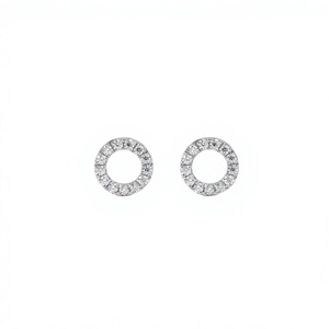 Boucles d'oreilles minimalistes en or massif 10K 14K 18K avec diamant de laboratoire rond, couleur DEF, clarté VS VVS, certifié IGI, cadeau d'anniversaire pour femme - Product Image 3