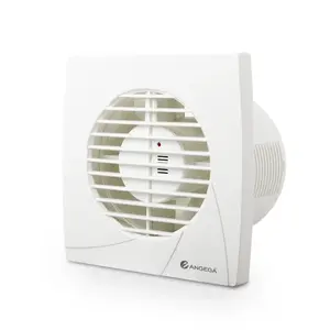 Angega B-4"5"6" inch Exhaust fan Plastic Metal back Square Wall mounted Window shutter bathroom Kitchen Ventilation Fan