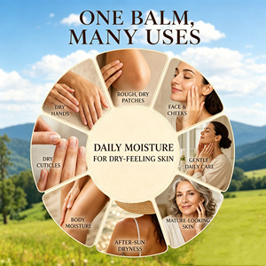 Bálsamo de Sebo Batido con Miel y Aceite de Oliva, Flor de Caléndula, Vitamina E, Crema Natural <span class=keywords><strong>para</strong></span> el Cuidado de la Piel, Reparadora e Hidratante, con Logotipo OEM - Product Image 5