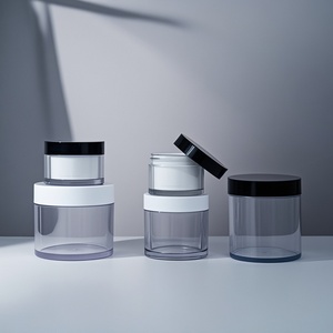 ขวดครีมเนื้อหนา 100 กรัม 200 กรัม 300 กรัม ขวดพลาสติก PET สำหรับขัดผิว พร้อมฝา ABS ขวดปากกว้างสำหรับเครื่องสำอาง - Product Image 2