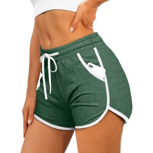 กางเกงขาสั้นกีฬาวิ่งลำลองมีกระเป๋าเชือกผูกระบายอากาศลายสก็อต Shorts-Y2K ใส่นอนชายหาดได้แรงบันดาลใจจากการออกแบบปลาโลมา - Product Image 3