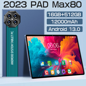 แท็บเล็ต Max80 ขนาด 10.1 นิ้ว ระบบ Android 13 หน่วยความจำ 16GB+512GB Octa Core พร้อมเคสคีย์บอร์ด แบตเตอรี่ 12000mAh หน้าจอ HD - Product Image 4