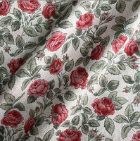 Tissu popeline 100% coton de luxe, haute densité, impression numérique personnalisée, design floral personnalisé pour robe d'été de créateur