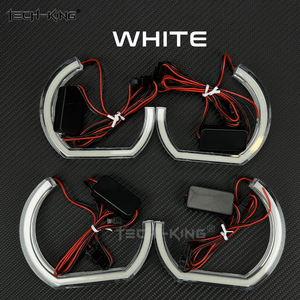 TECH-KING LED Crystal Acrylic Halo Angel Eyes RGBW Chasing Multi Color APP Control para BMW E90 E92 F10 F30 12V-24V Car Retrofit - Product Image 4