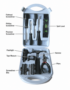 36pcs Universal Manual <b>Tool</b> <b>Set</b> in Plastic Storage Case Durable Hardware Toolkit for Household Repairs and DIY Maintenance - Product Image 4