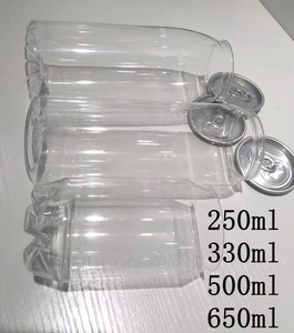 Botellas de Plástico PET para Cerveza, Refrescos, Té de Burbujas y Café - Transparentes, con Impresión de Logotipo Personalizado, 250/330/500/650 ml - Product Image 2
