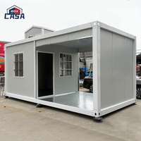 Vente en gros de maison conteneur de garde de porte d'accès kiosque de sécurité salle d'activité maison conteneur rapide paquet plat