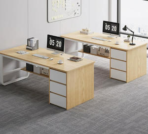 Escritorio <span class=keywords><strong>de</strong></span> madera sencillo y moderno para el hogar, oficina, dormitorio, <span class=keywords><strong>mesa</strong></span> <span class=keywords><strong>de</strong></span> <span class=keywords><strong>ordenador</strong></span> <span class=keywords><strong>de</strong></span> hierro con cajón, espacios pequeños, muebles <span class=keywords><strong>de</strong></span> uso al por mayor - Product Image 4
