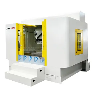 horizontal milling machine Horizontal machining center HMC1075 working for metal car's hubs processing