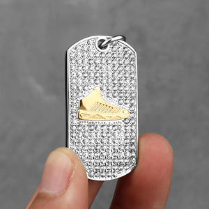 <strong>2026</strong> Hip Hop <strong>Basketball</strong> <strong>Shoes</strong> Pendant Necklace for Men, Iced Out CZ Waterproof Tarnish Free Stainless Steel Jewelry Wholesale - Product Image 4