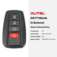 Llave Inteligente Universal Autel IKEYTY8A4AL IKEY de 4 Botones para Toyota Usada con la Máquina de Programación y Copia de Llaves de Coche Altra KM100 IM608 PRO