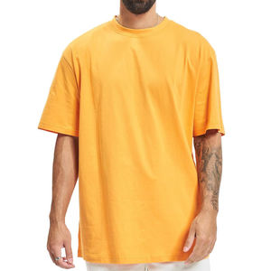 Hot Selling Wholesale Luxury Cotton Loose Fit Basic Large Size Solid Color Unisex <b>T</b>-<b>Shirt</b> - Product Image 2