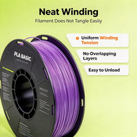 Filamen PLA Basic Berkualitas Tinggi untuk Pencetakan 3D 1kg Spool Berbagai Warna Harga Pabrik Pengiriman Cepat untuk Printer 3D FDM