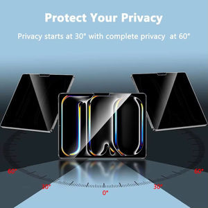 Filtre de confidentialité 180° pour tablettes, protection d'écran anti-espionnage, anti-lumière bleue, anti-traces de doigts pour iPad Pro M5 2025 - Product Image 2